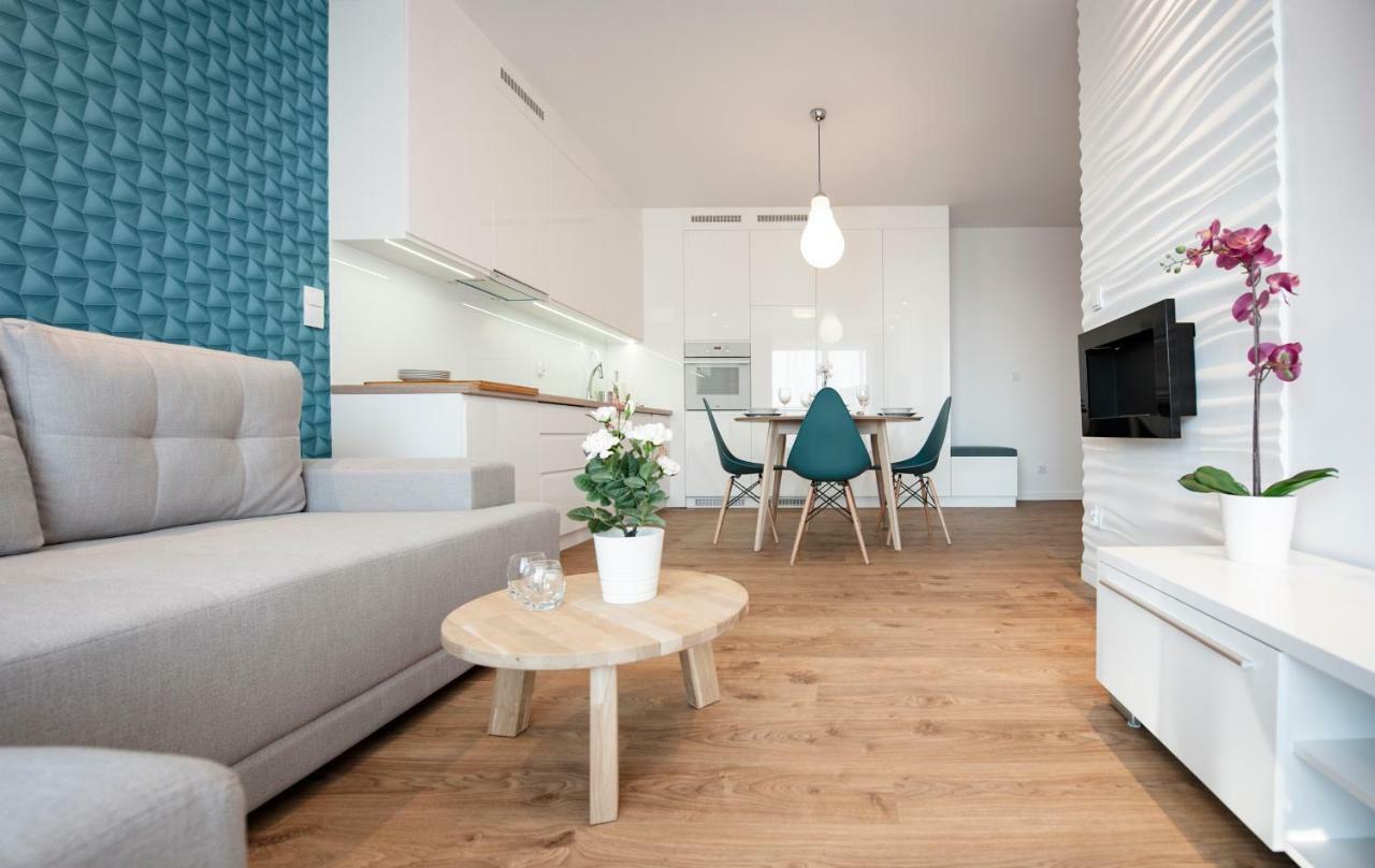 Unique 3City Apartments - Sea Apartment 格但斯克 外观 照片